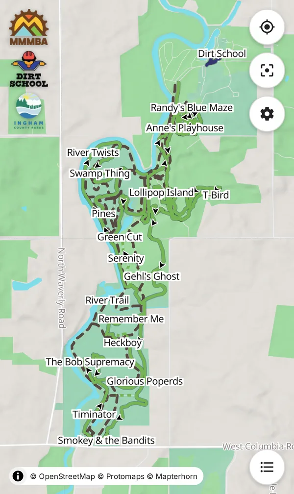 Map of Burchfield Park