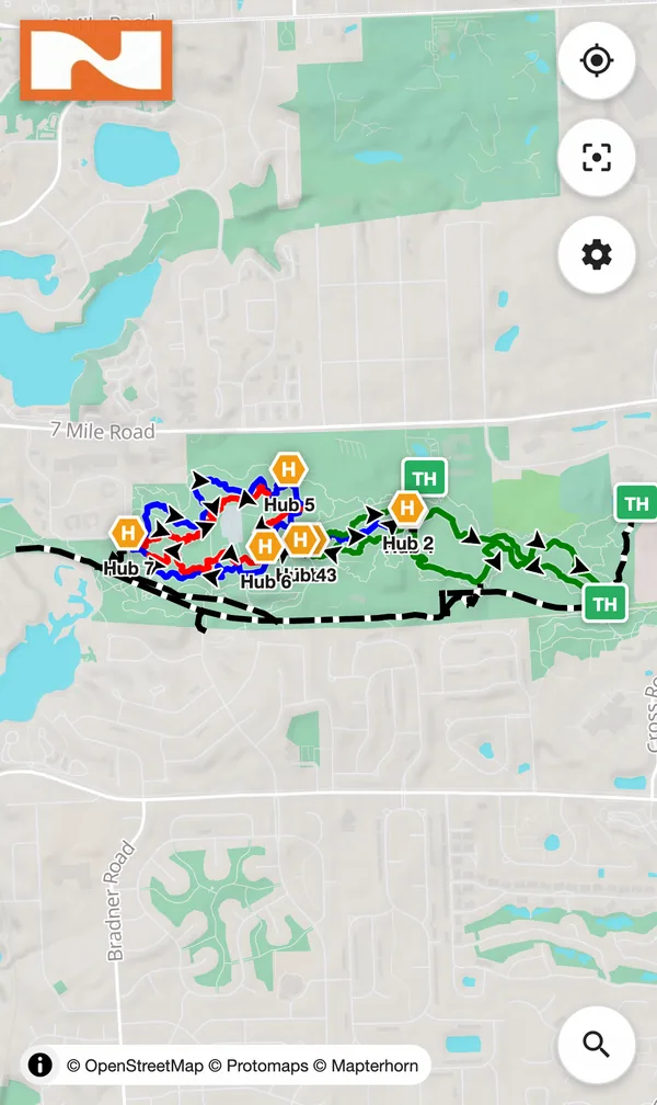Map of Legacy Park Trails